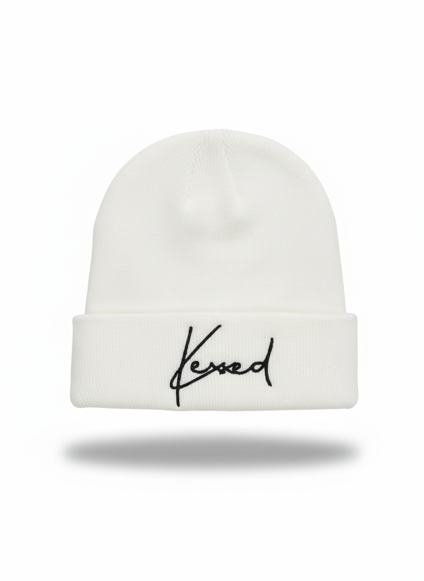 Original White Kexxed Beanie Hat